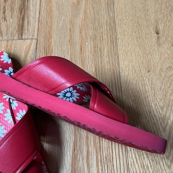 Tory Burch Melody Criss Cross Leather Sandals Sz 9 - Picture 13 of 15